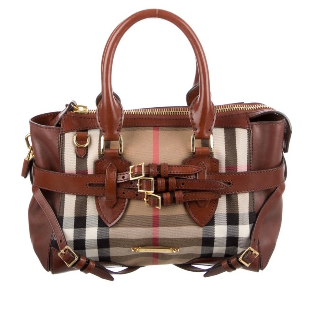 Burberry Medium Bridle Landscape Lynher Tote